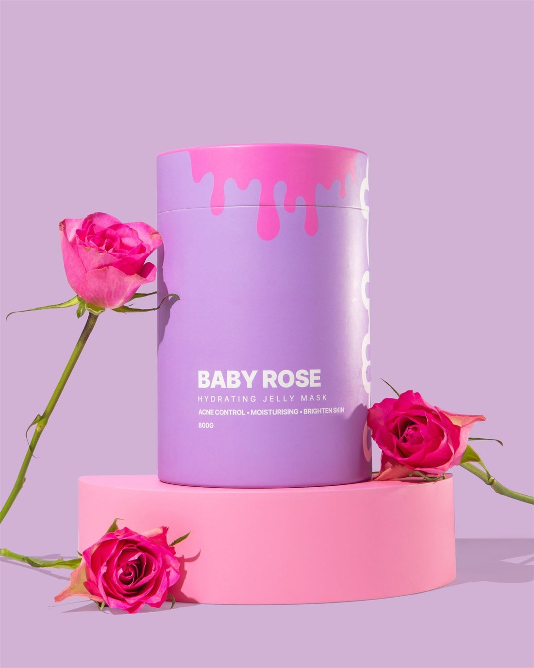Glow Like Never Before with Baby Rose Jelly Mask